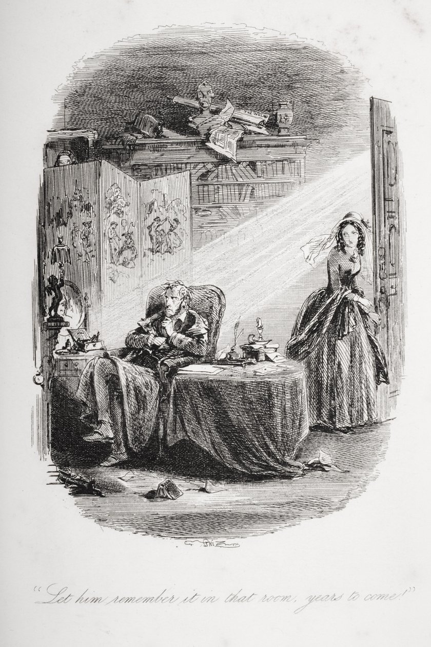 Laat hem het zich herinneren in die kamer jaren later, illustratie uit 