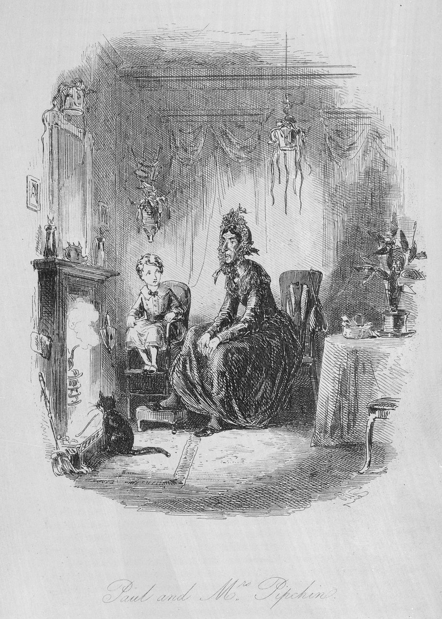 Paul en mevrouw Pipchin, illustratie uit 