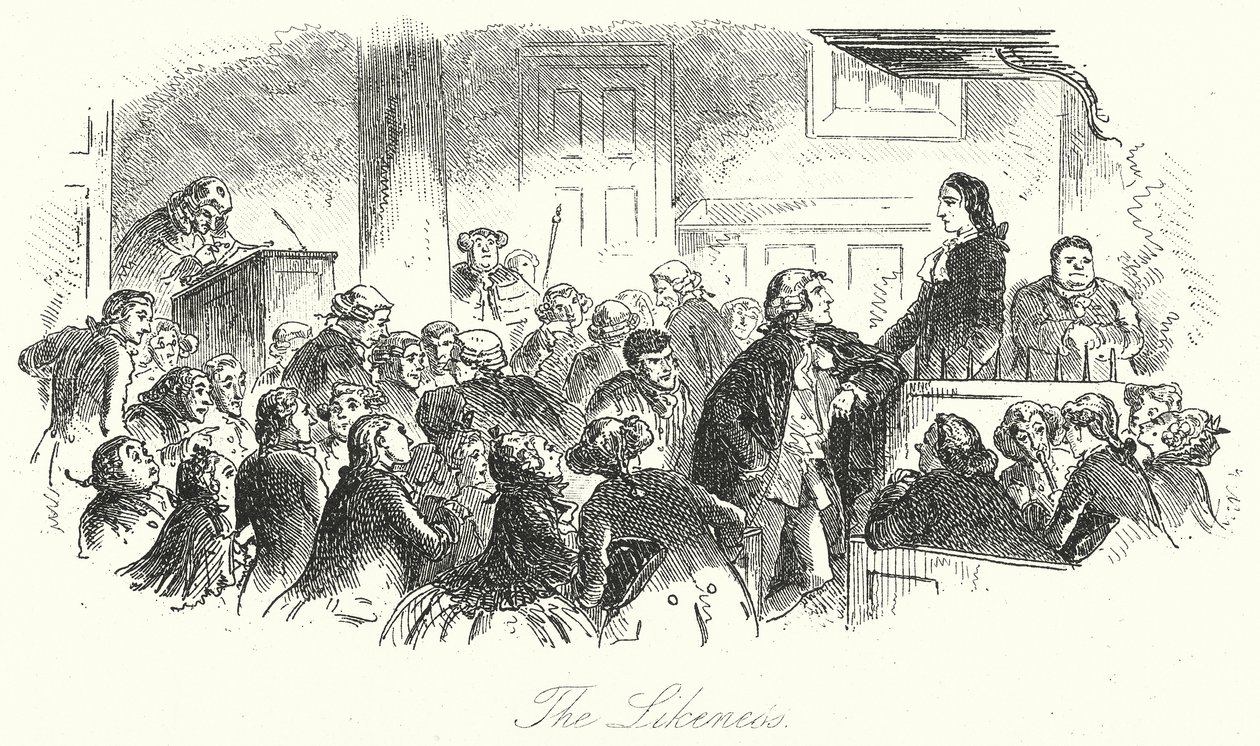  door Hablot Knight (1815-92) (after) Browne