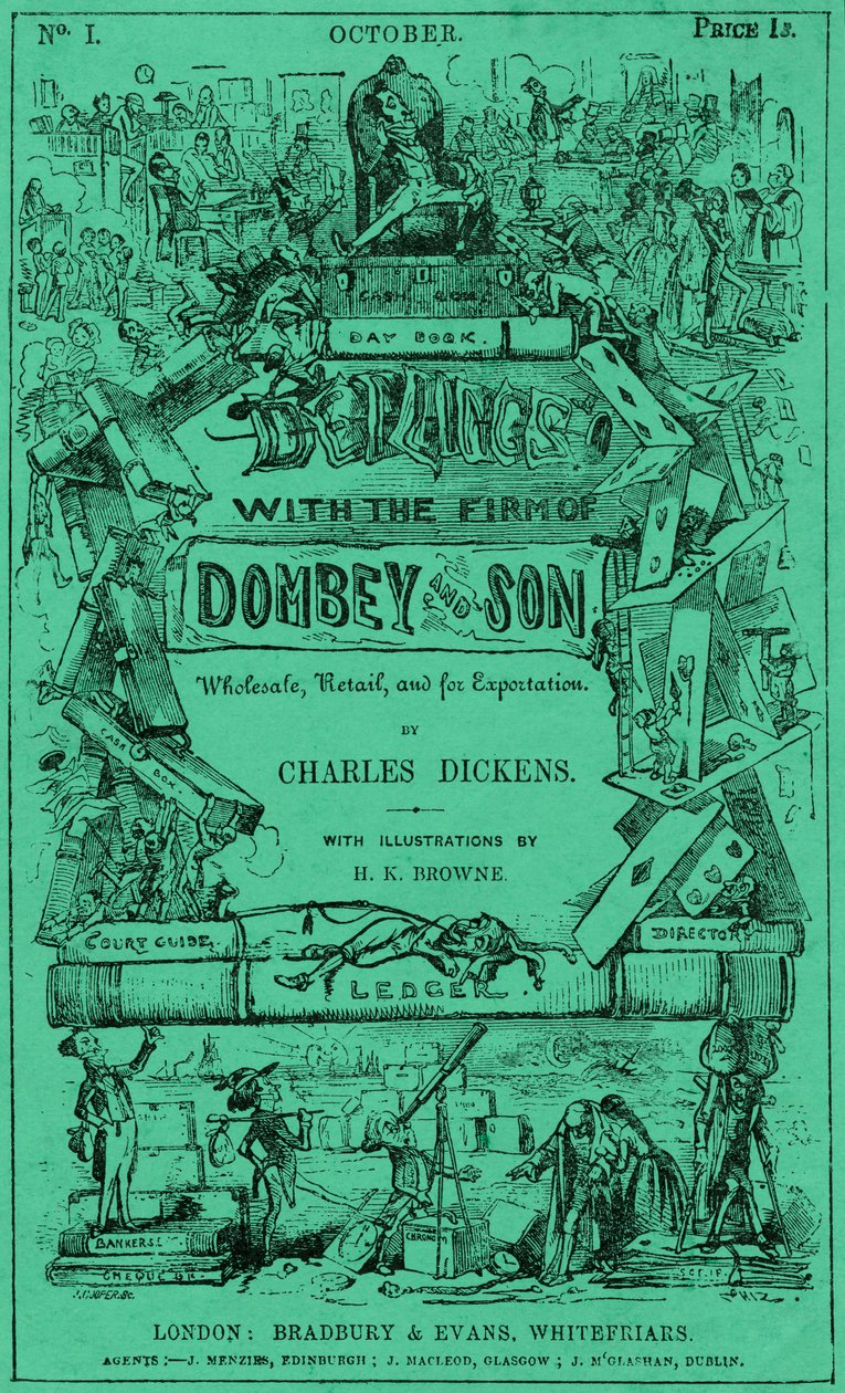 Charles Dickens - Dombey en Zoon door Hablot Knight Browne