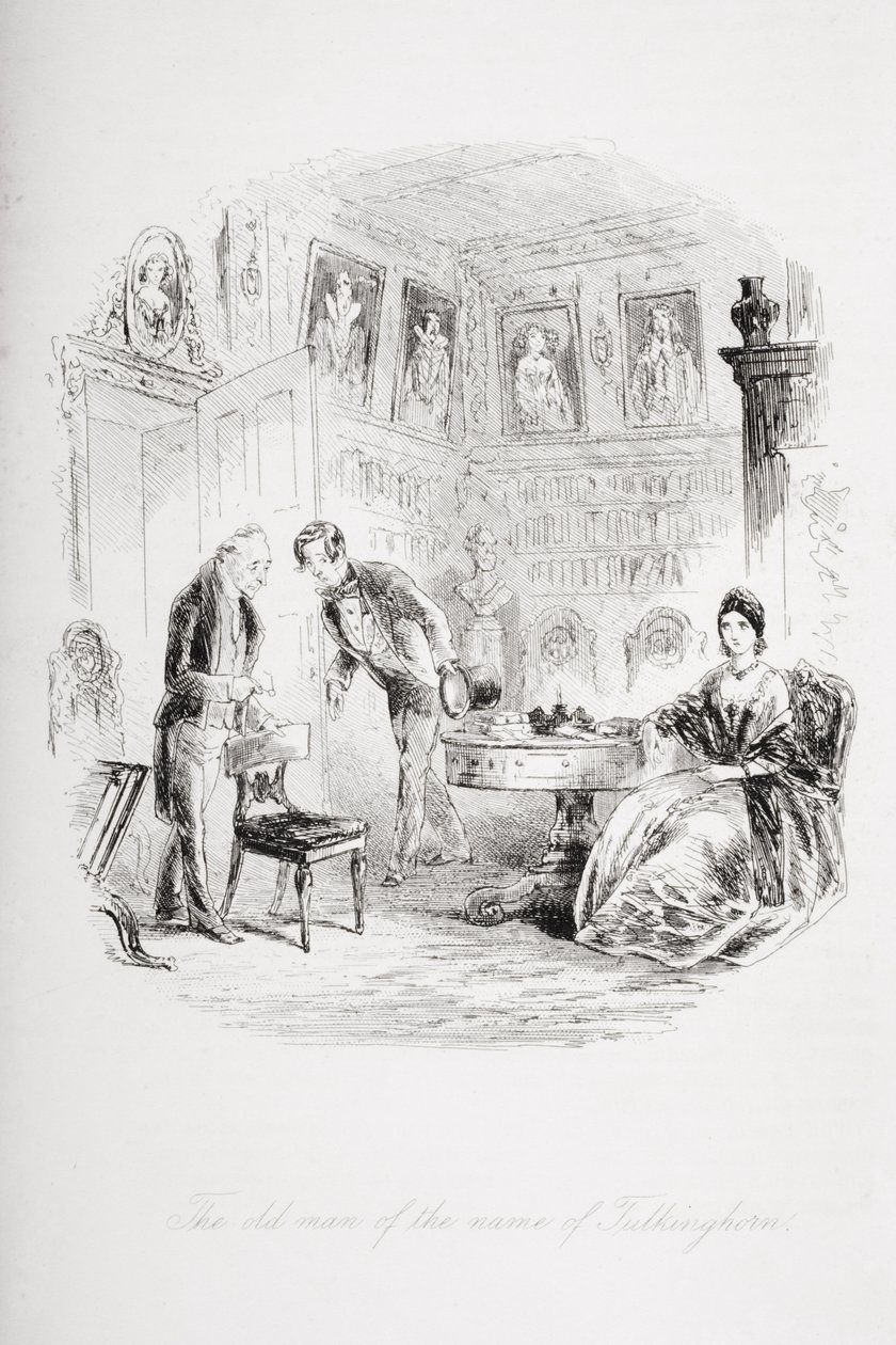 De oude man genaamd Tulkinghorn, illustratie uit 