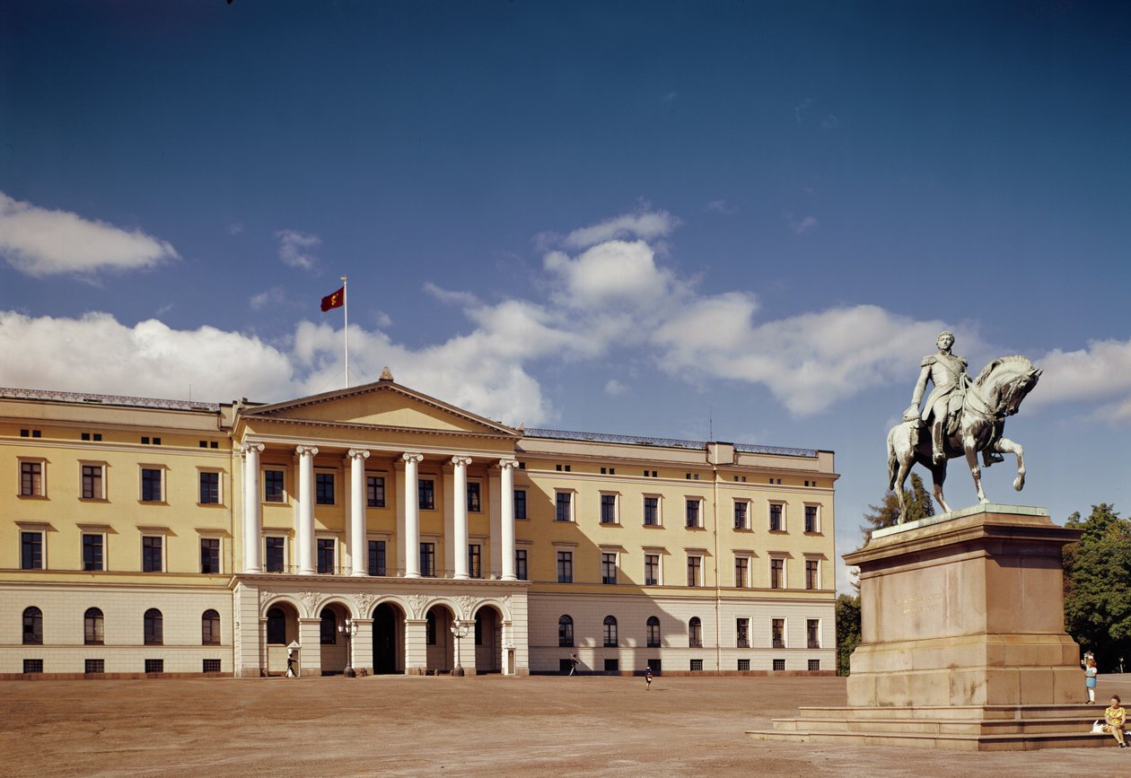 Uitzicht op het Koninklijk Paleis, gebouwd 1825-48 door Hans Ditlev Franciscus Linstow