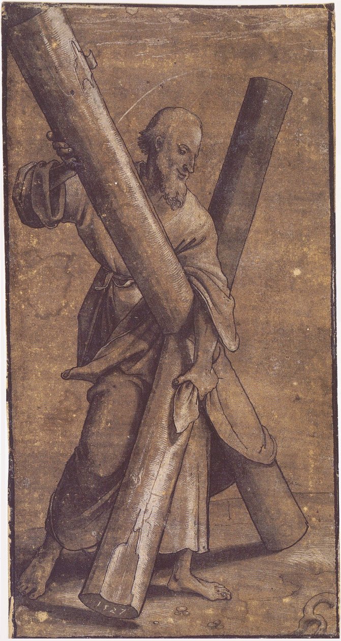 Apostel Andreas door Hans Holbein der Jüngere