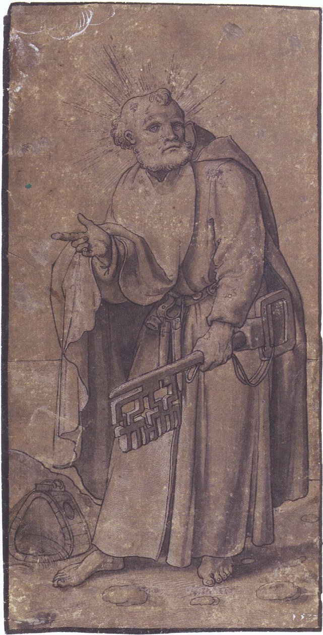 Apostel Petrus door Hans Holbein der Jüngere