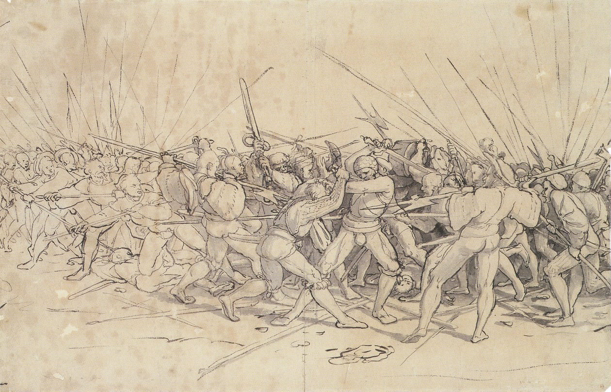 Slagveld door Hans Holbein der Jüngere