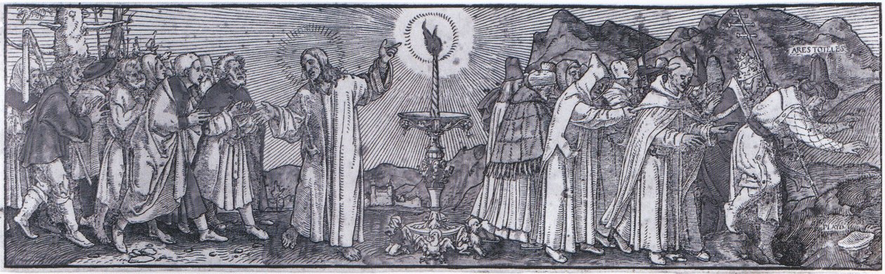 Christus als het Ware Licht door Hans Holbein der Jüngere