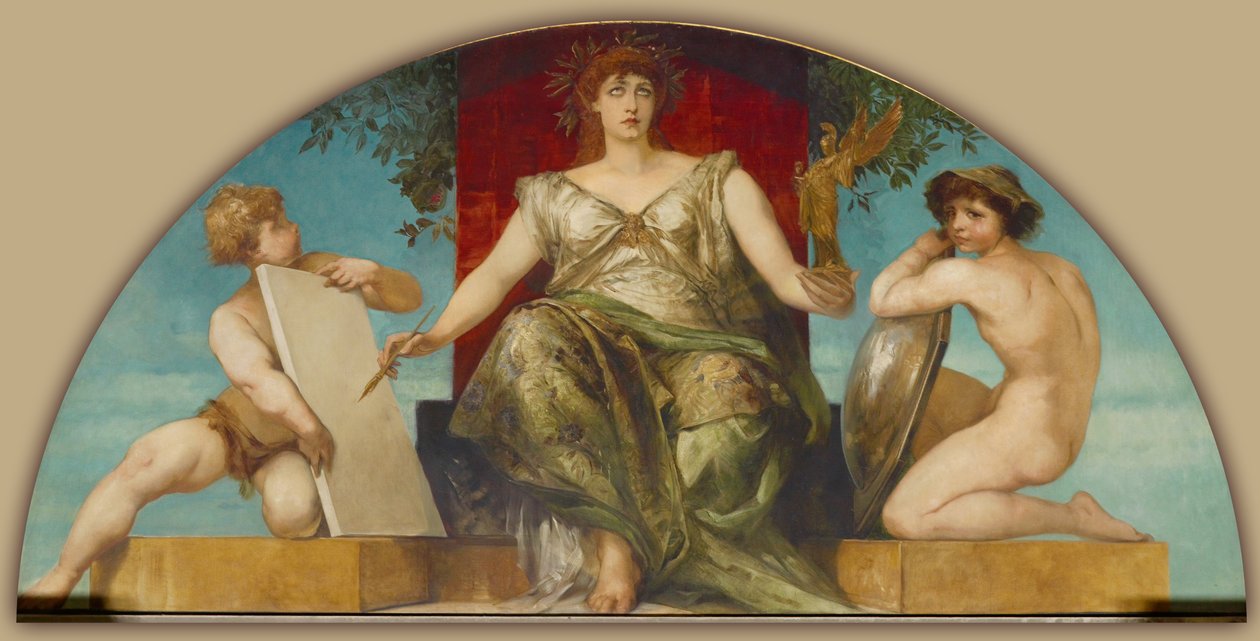 Allegorie van de wet en waarheid van representatie door Hans Makart