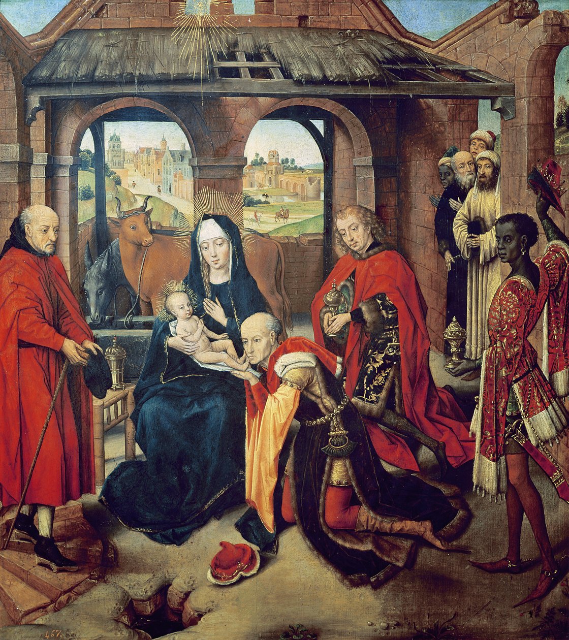 Aanbidding der Wijzen door Hans Memling