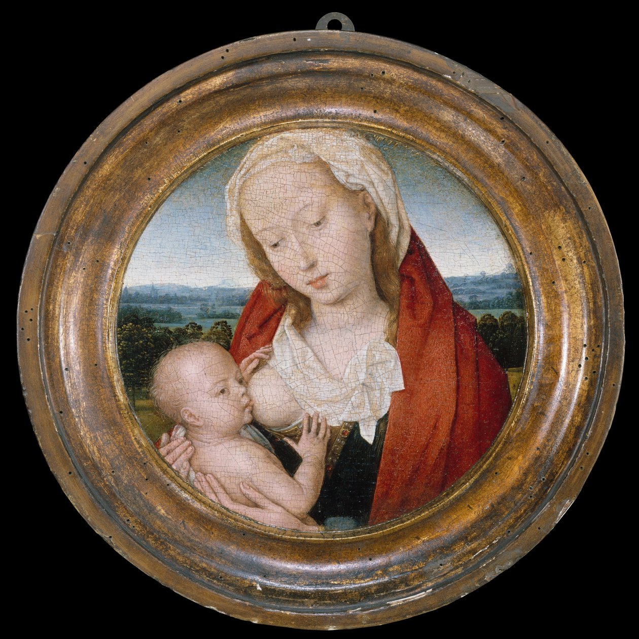 De heilige maagd met het kind door Hans Memling