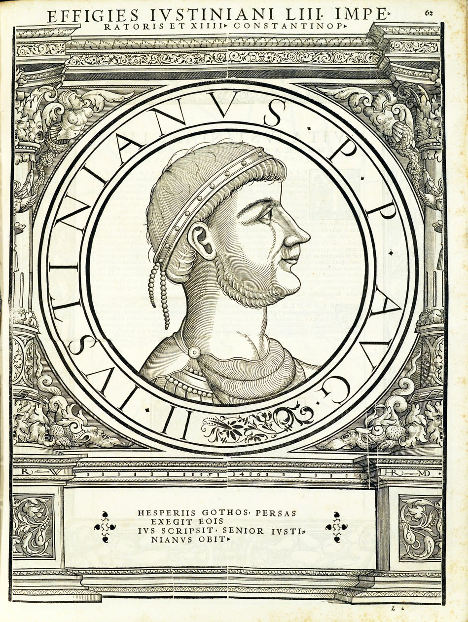 Iustinianus I, illustratie uit 