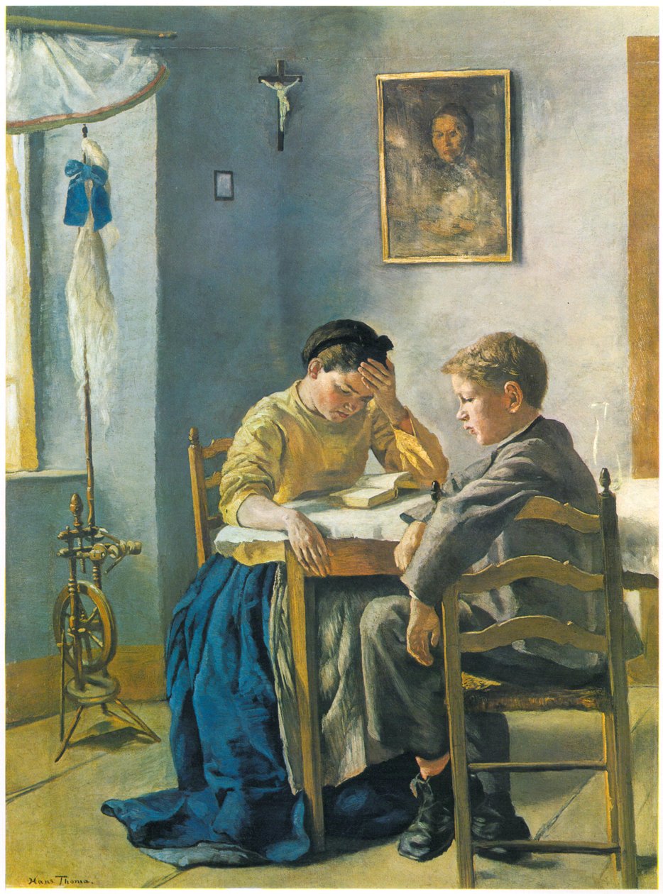 De Broers en Zussen door Hans Thoma