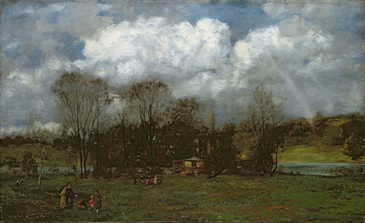 Vroege lente, c.1868 door Hans Thoma