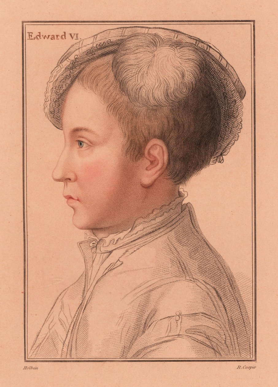 Koning Edward VI van Engeland door Hans (after) Holbein the Younger