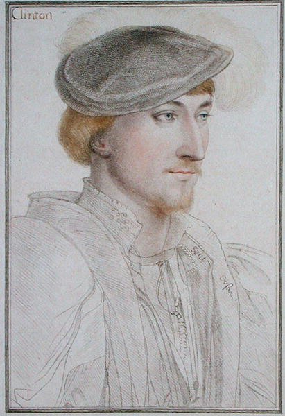 Lord Clinton (1512-85) 1e Graaf van Lincoln, gegraveerd door Francesco Bartolozzi (1727-1815) 1793 door Hans (after) Holbein the Younger