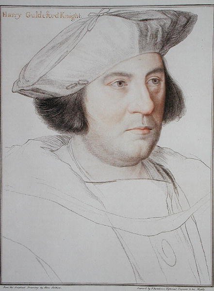 Portret van Harry Guldeford (overleden 1532) gegraveerd door Francesco Bartolozzi (1727-1815) 1792 door Hans (after) Holbein the Younger