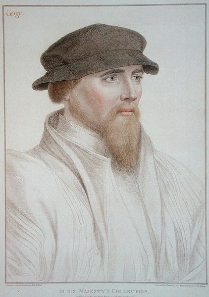 Portret van John Gaye (overleden 1557) gegraveerd door Francesco Bartolozzi (1727-1815) 1796 door Hans (after) Holbein the Younger