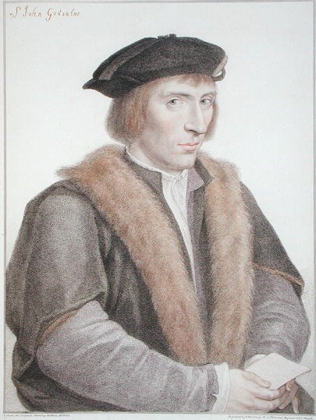 Sir John Godsalve, gegraveerd door Francesco Bartolozzi 1796 door Hans (after) Holbein the Younger