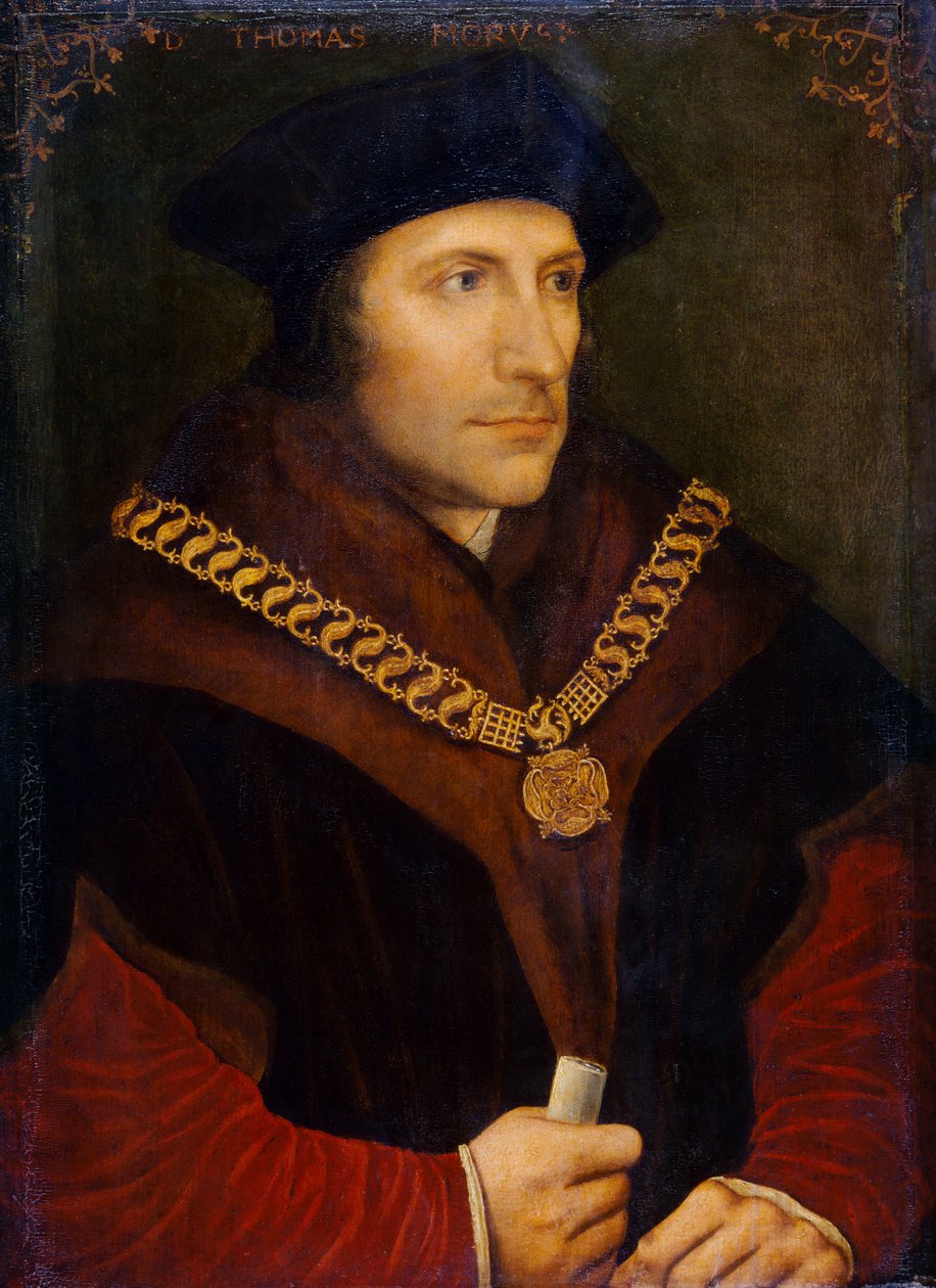 Sir Thomas More c.1600 door Hans (after) Holbein the Younger
