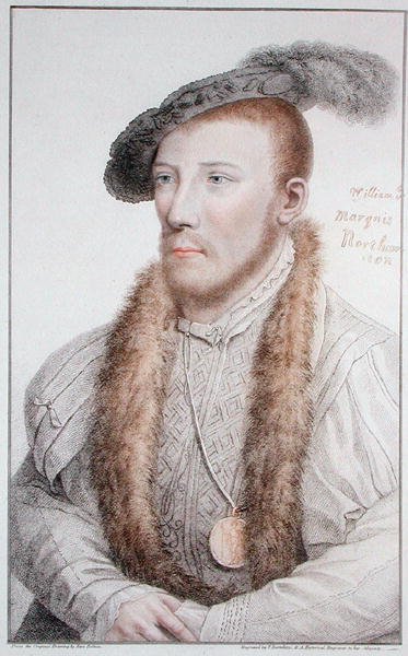 William Parr (1513-71) Markies van Northampton, gegraveerd door Francesco Bartolozzi 1796 door Hans (after) Holbein the Younger