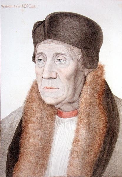 William Warham, gegraveerd door Francesco Bartolozzi door Hans (after) Holbein the Younger