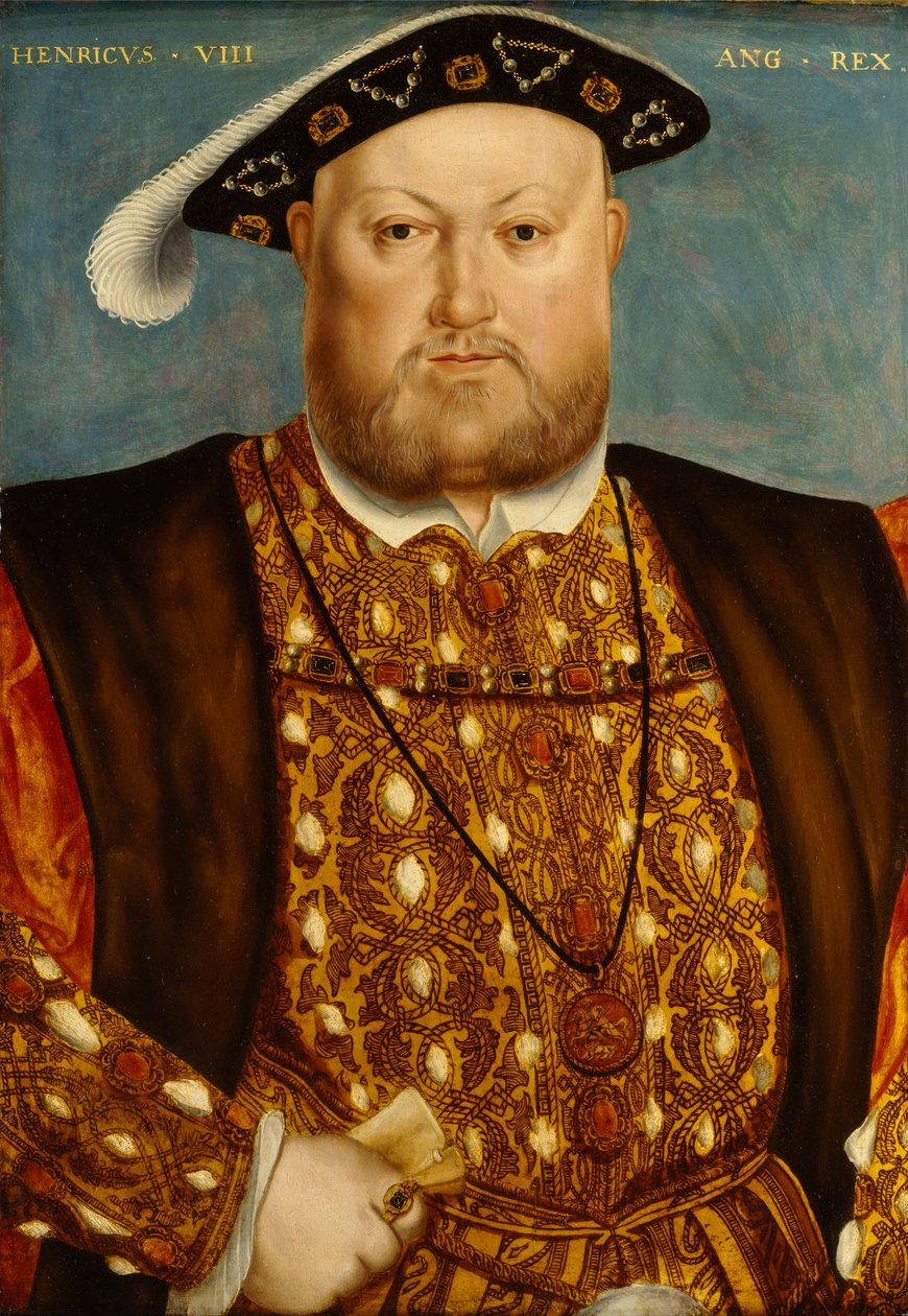 Hendrik VIII door Hans (studio of) Holbein The Younger