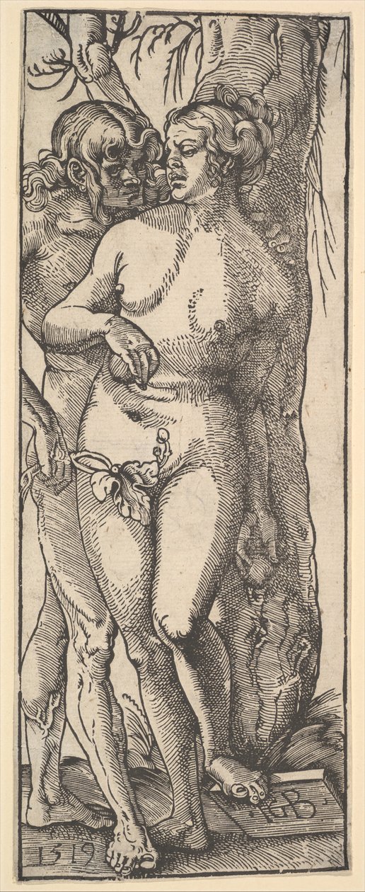 Adam en Eva, 1519 door Hans Baldung