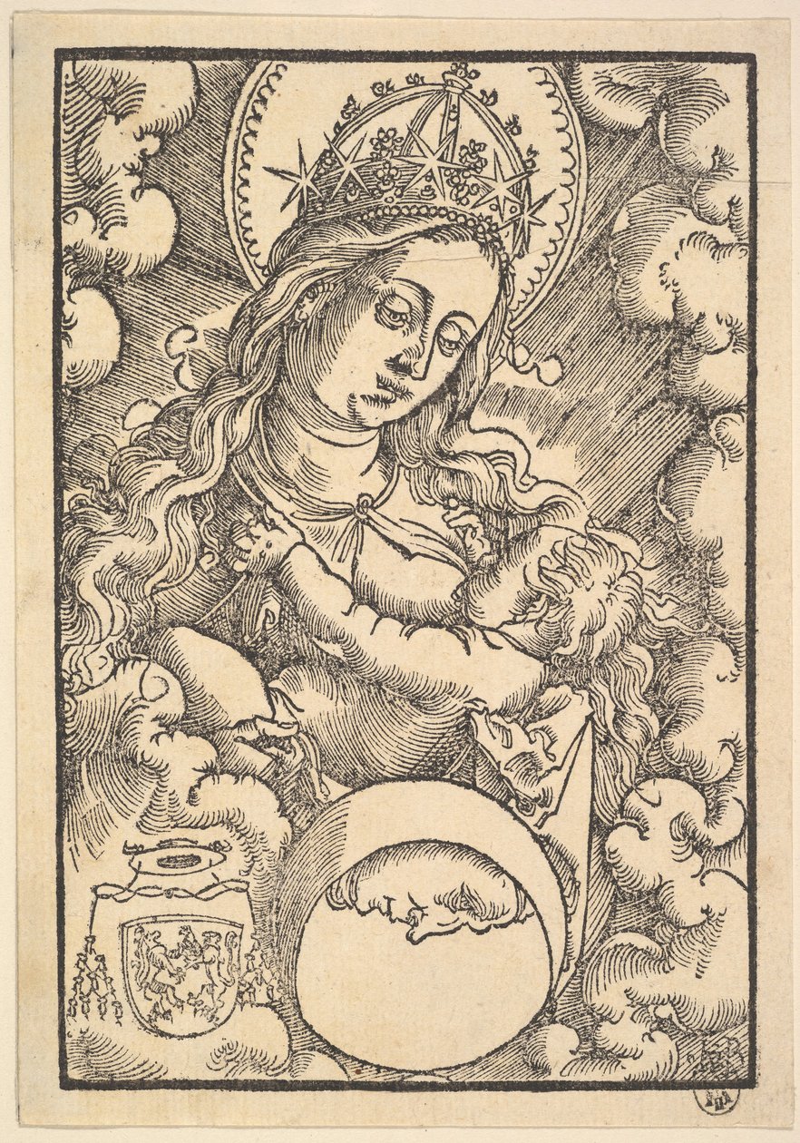 Madonna Lactans, uit Enchiridon poeticum, 1515 door Hans Baldung