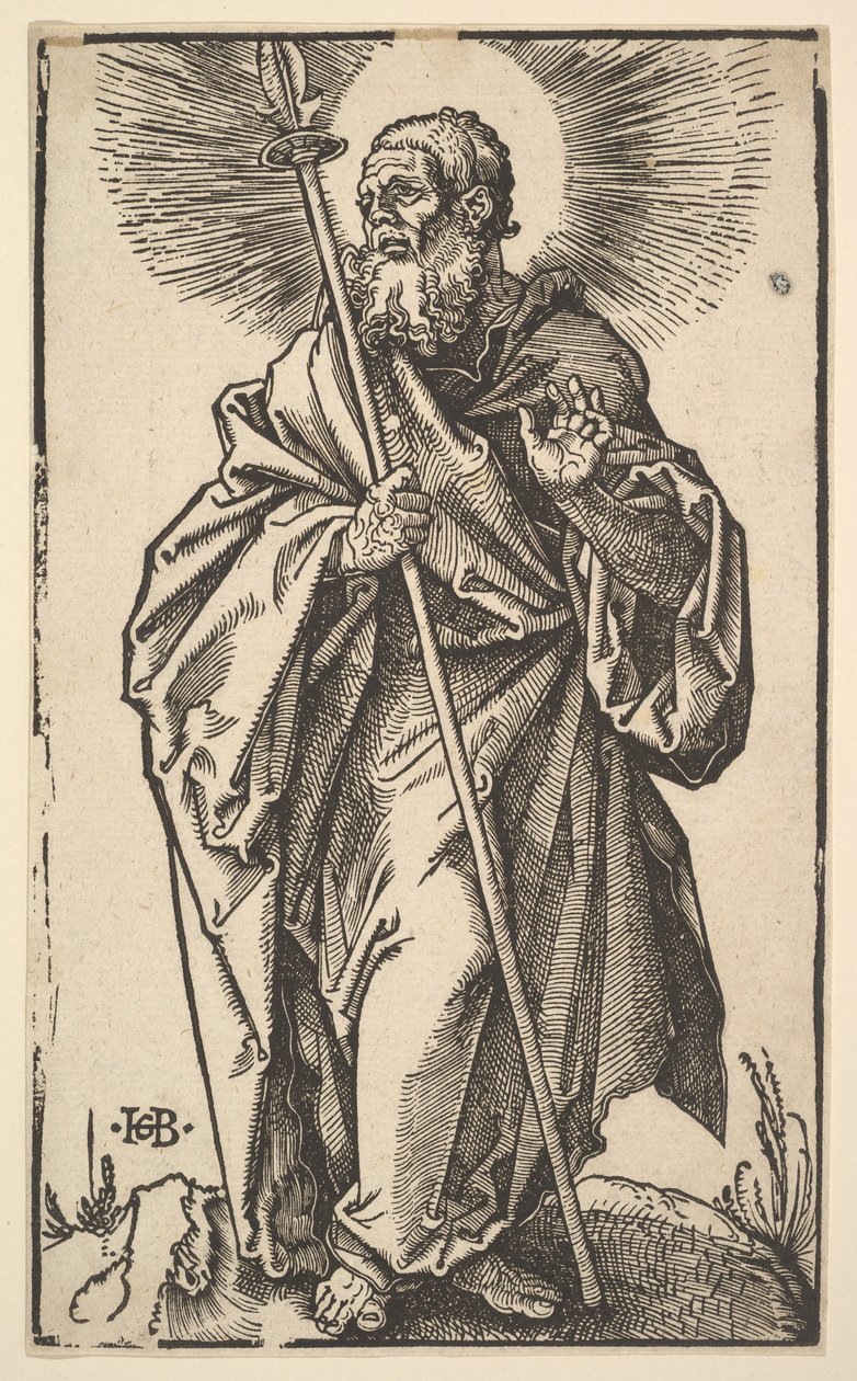 Sint Thomas uit Christus en de apostelen, 1519 door Hans Baldung