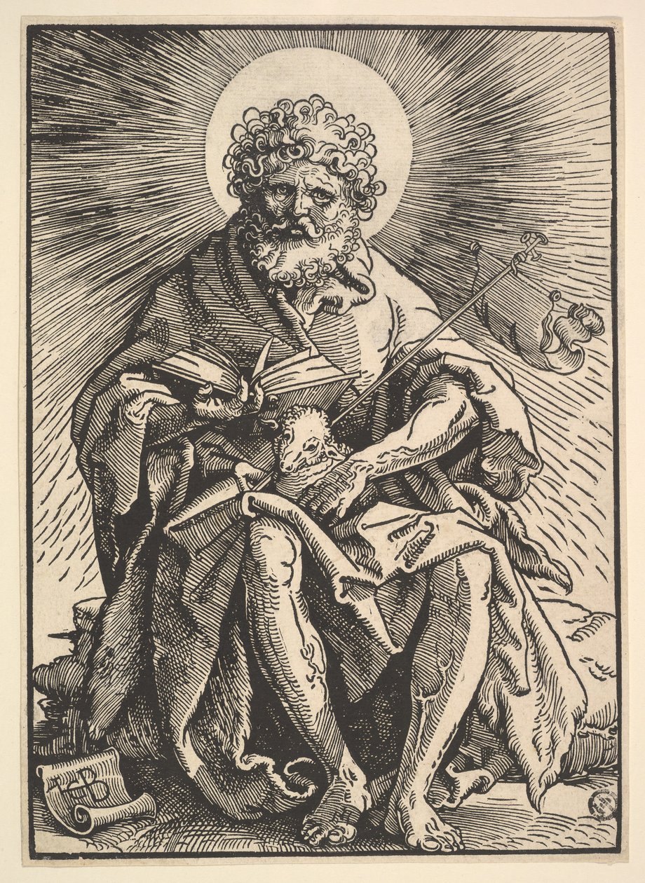 Sint Jan de Doper met het lam, ca. 1517 door Hans Baldung