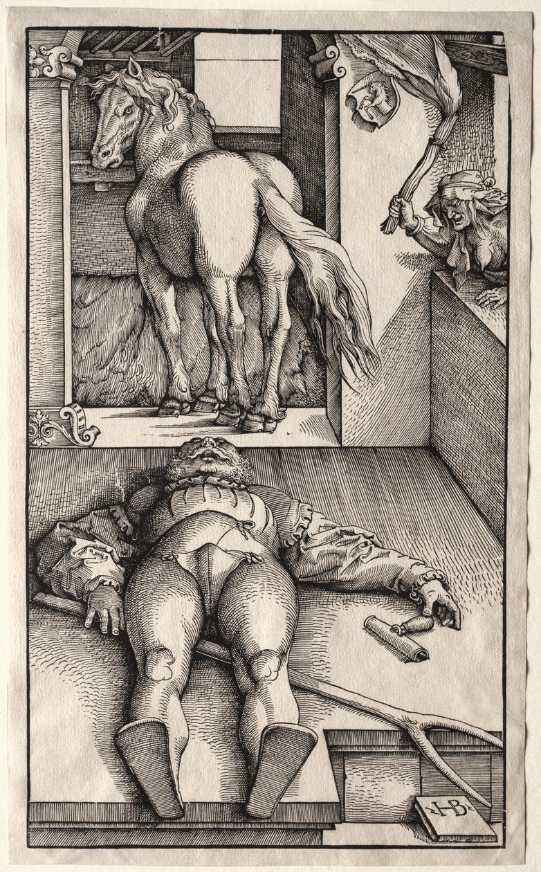 De Betoverde Bruidegom, 1544-45 door Hans Baldung