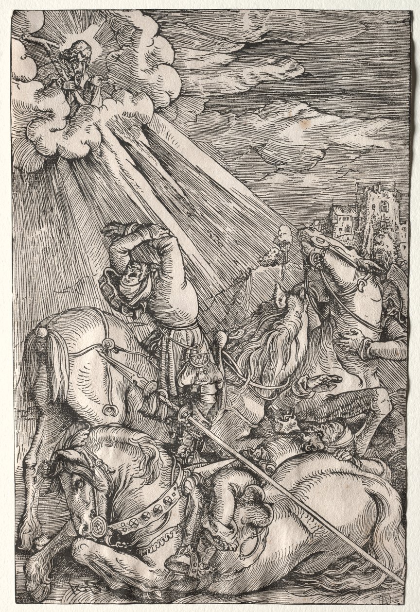 De Bekering van St. Paulus door Hans Baldung