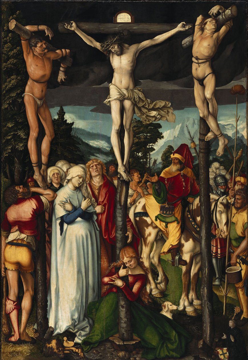 De kruisiging van Christus, 1512 door Hans Baldung