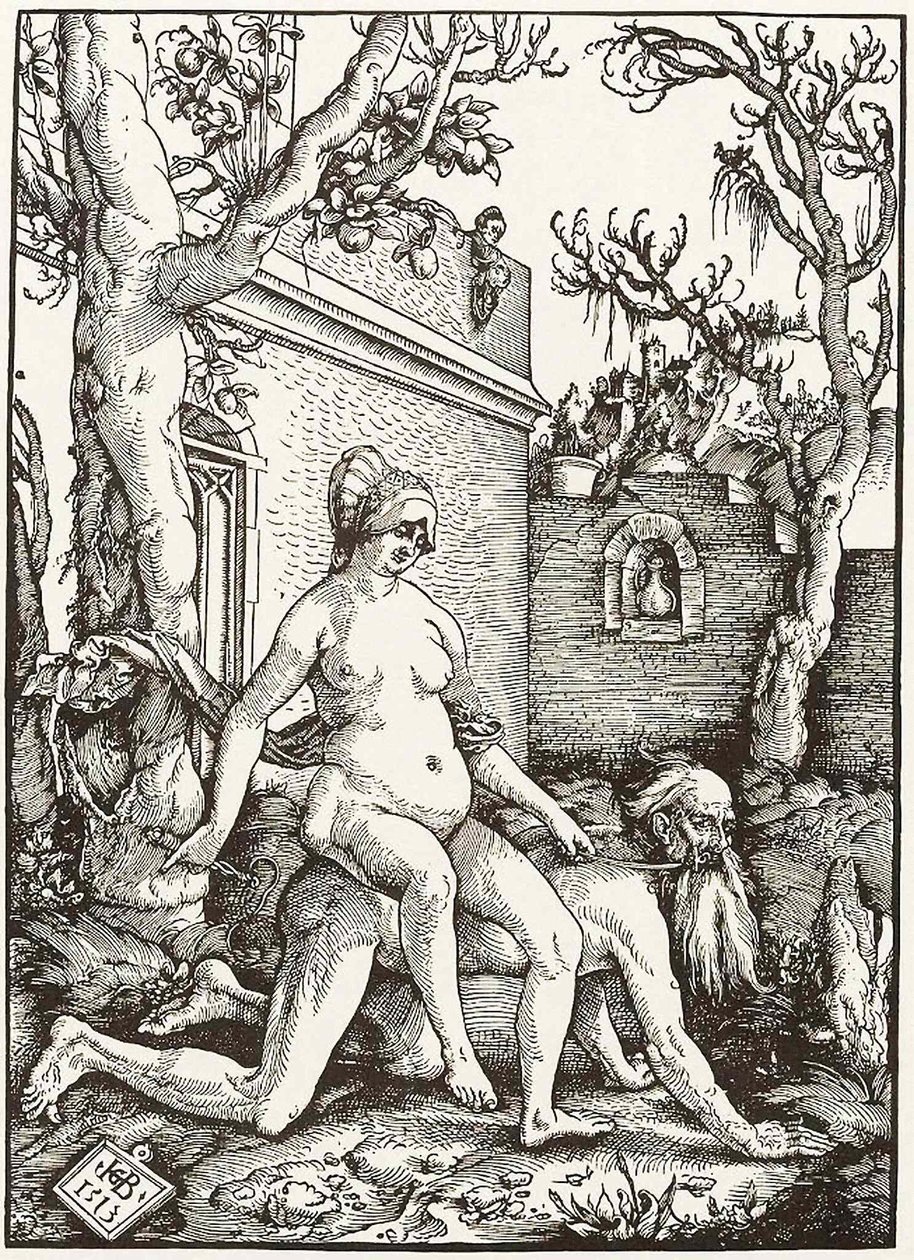 Aristoteles en Phyllis door Hans Baldung Grien