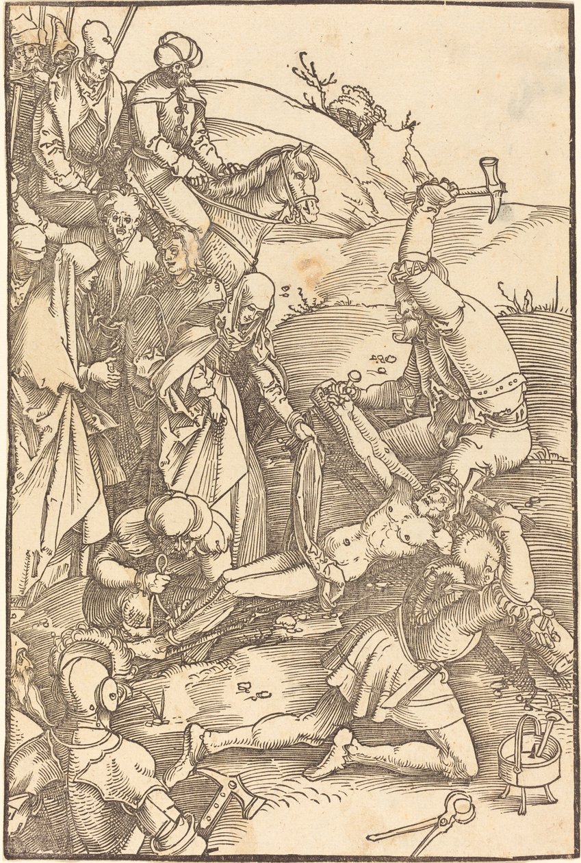 Christus aan het Kruis Genageld door Hans Baldung Grien