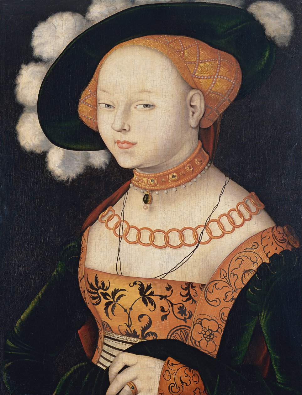 Duits: Bildnis einer Dame Portret van een dame door Hans Baldung Grien