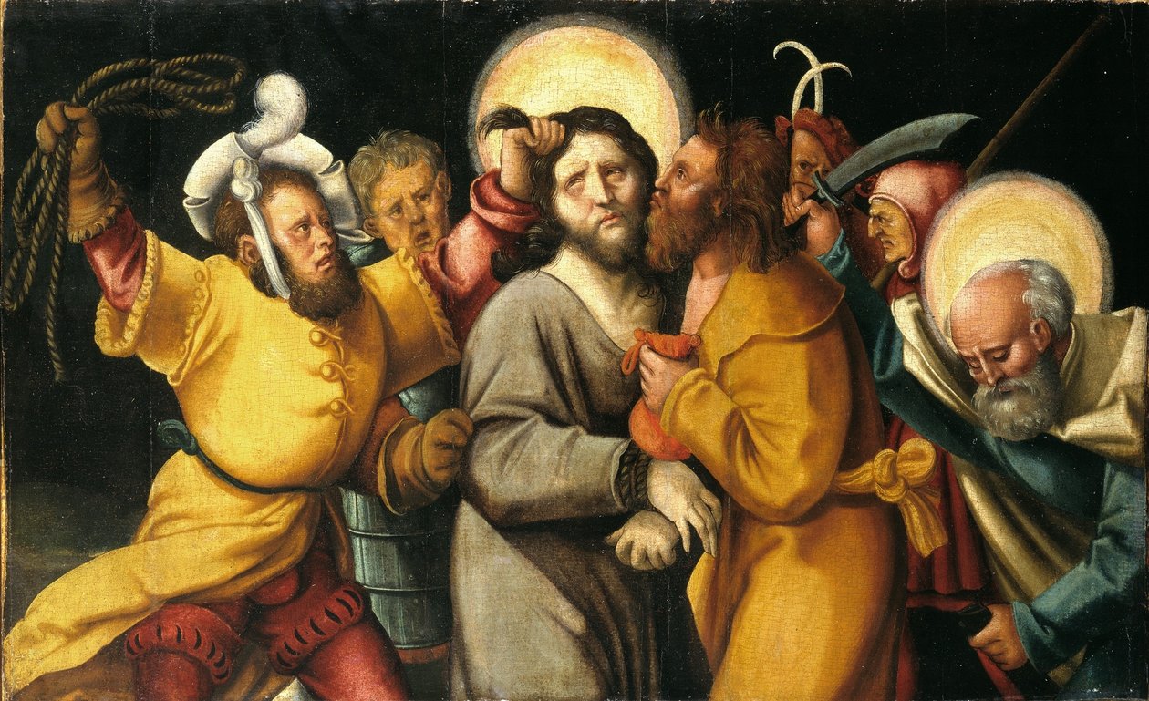 Duits: Gefangennahme Christi Arrestatie van Christus door Hans Baldung Grien
