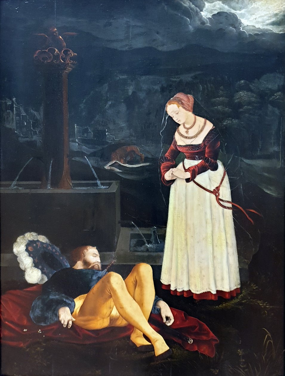Duits: Pyramus en Thisbe Pyramus en Thisbe door Hans Baldung Grien