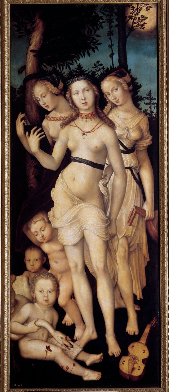 Harmonie of de drie gratiën door Hans Baldung Grien