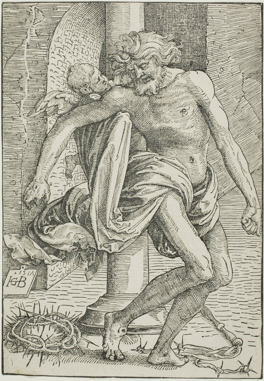 Man van smarten voor de kolom door Hans Baldung Grien