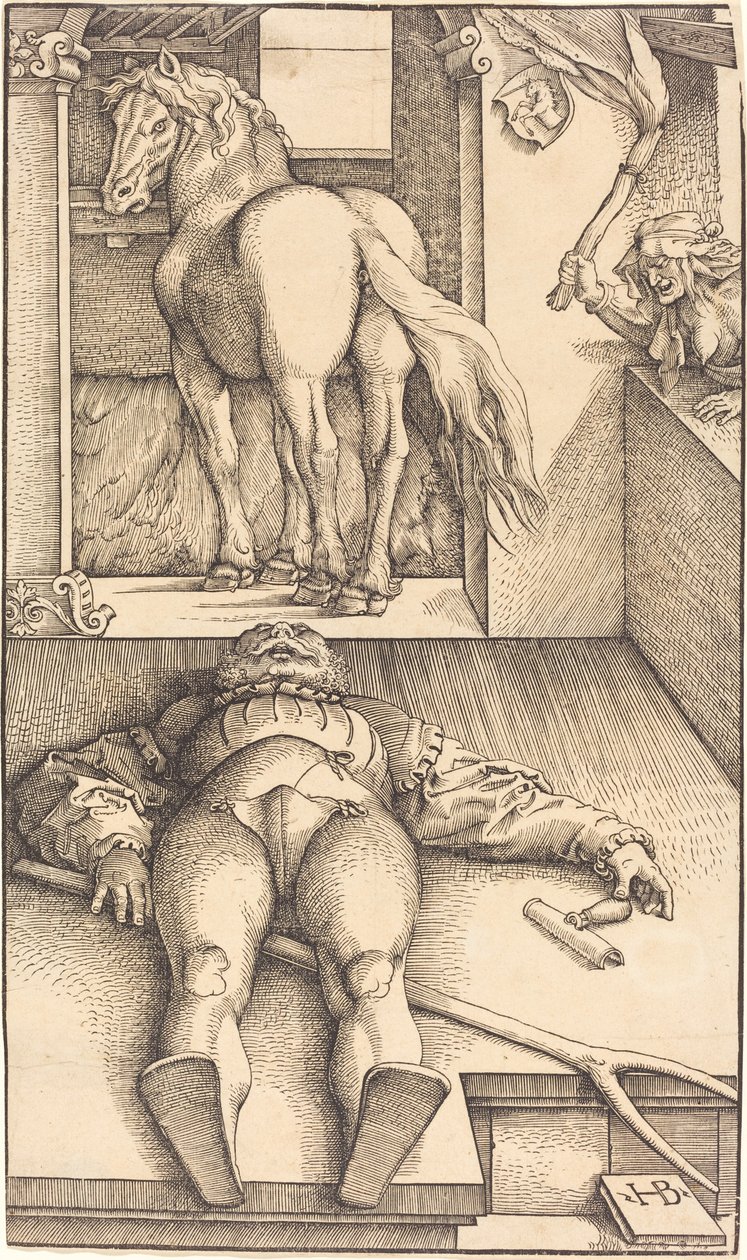 De Betoverde Bruidegom door Hans Baldung Grien