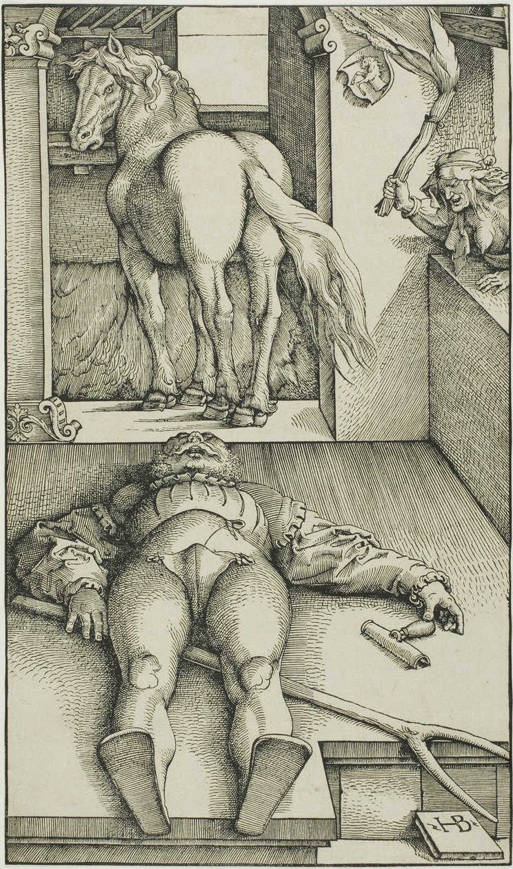 De betoverde bruidegom door Hans Baldung Grien
