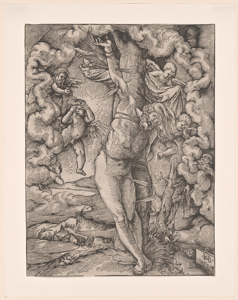 De grote Sint Sebastiaan door Hans Baldung Grien