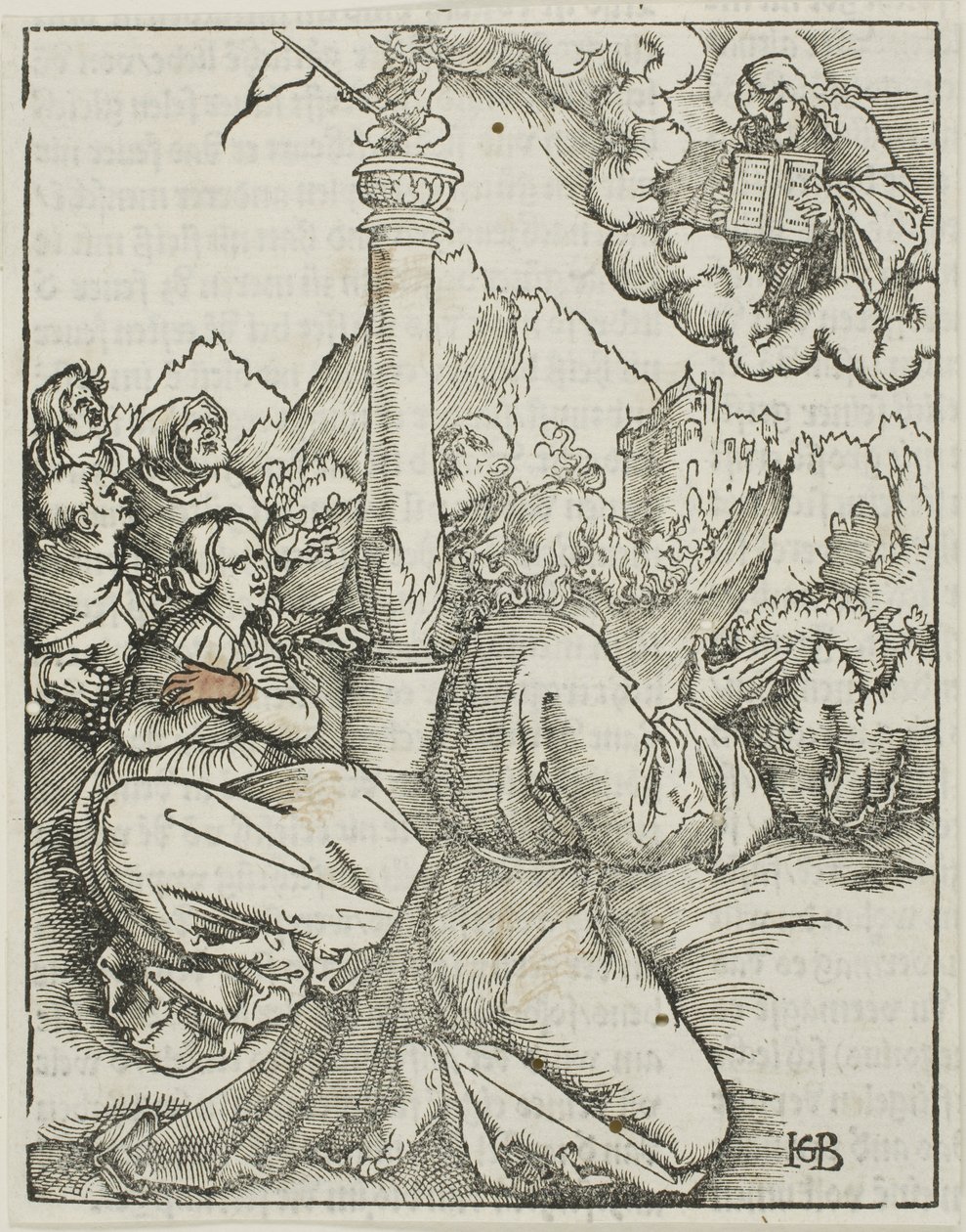 Gij zult geen andere goden voor Mij hebben, uit de Tien Geboden door Hans Baldung Grien