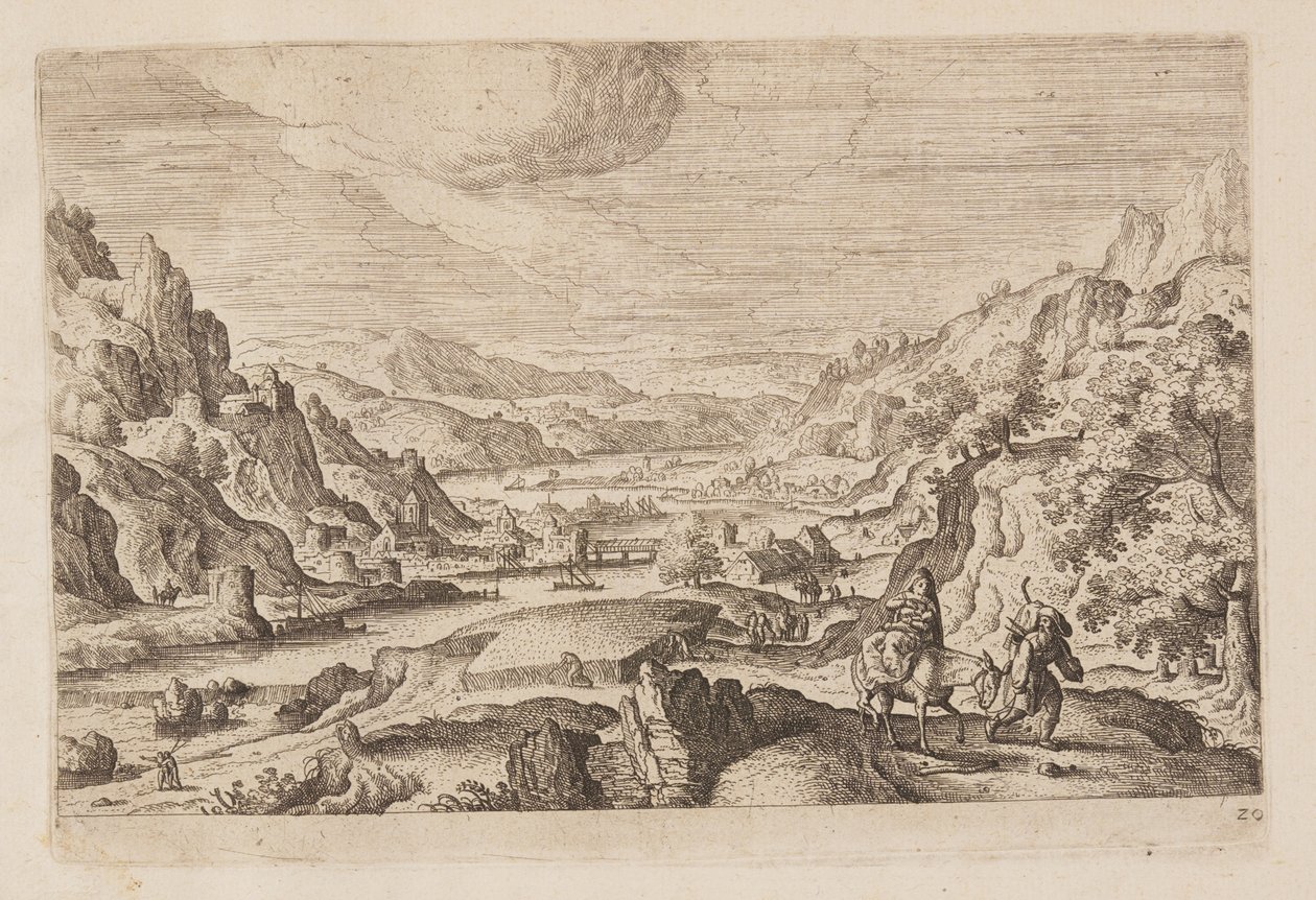 Plaat 20, uit Landschappen met scènes uit het Oude en Nieuwe Testament en Ovidius