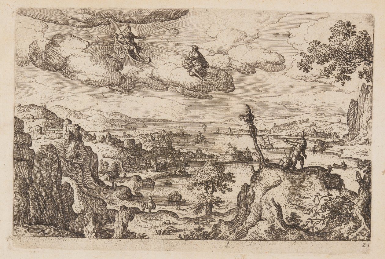 Plaat 25, uit Landschappen met scènes uit het Oude en Nieuwe Testament en Ovidius