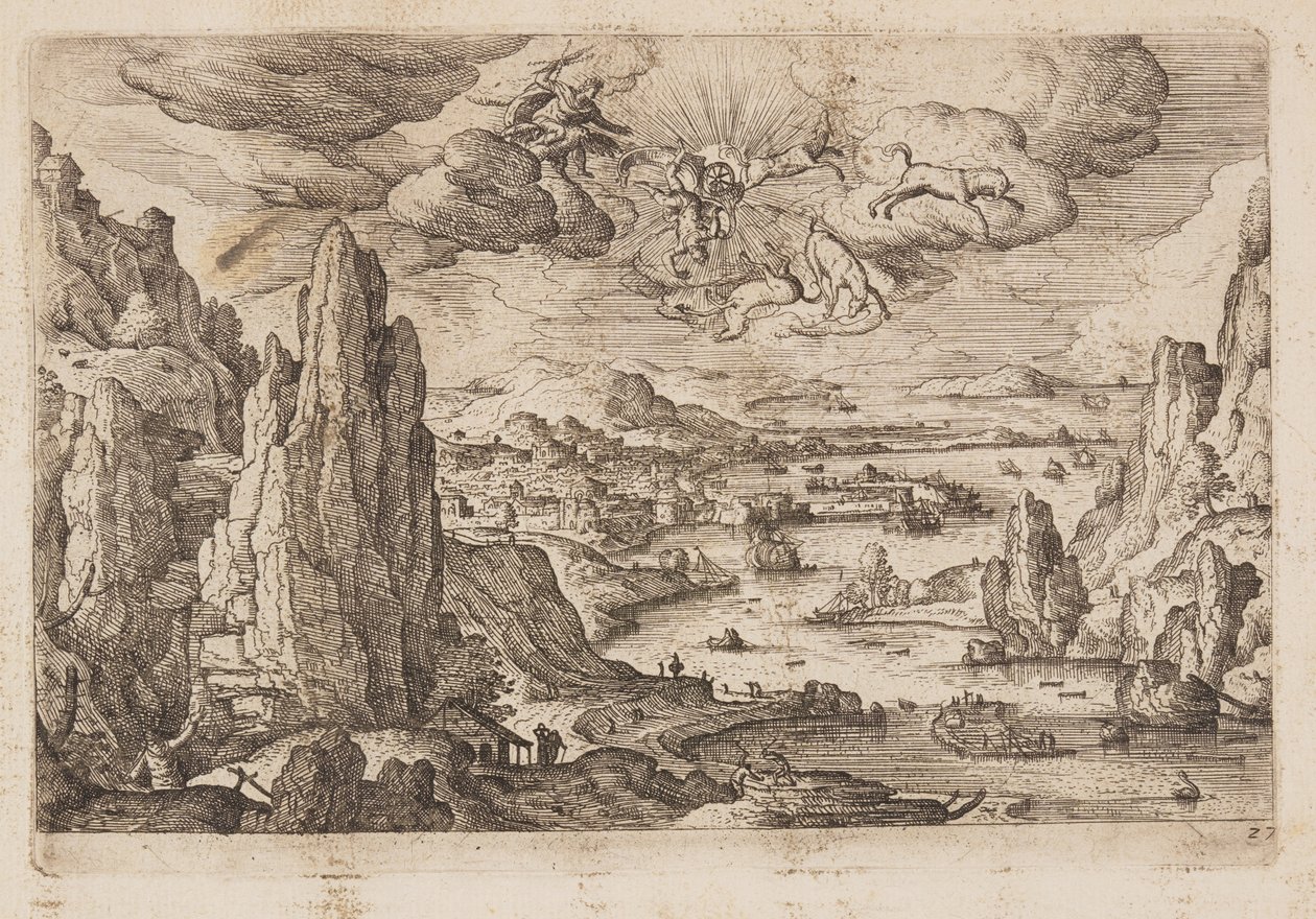 Plaat 27, uit Landschappen met scènes uit het Oude en Nieuwe Testament en Ovidius