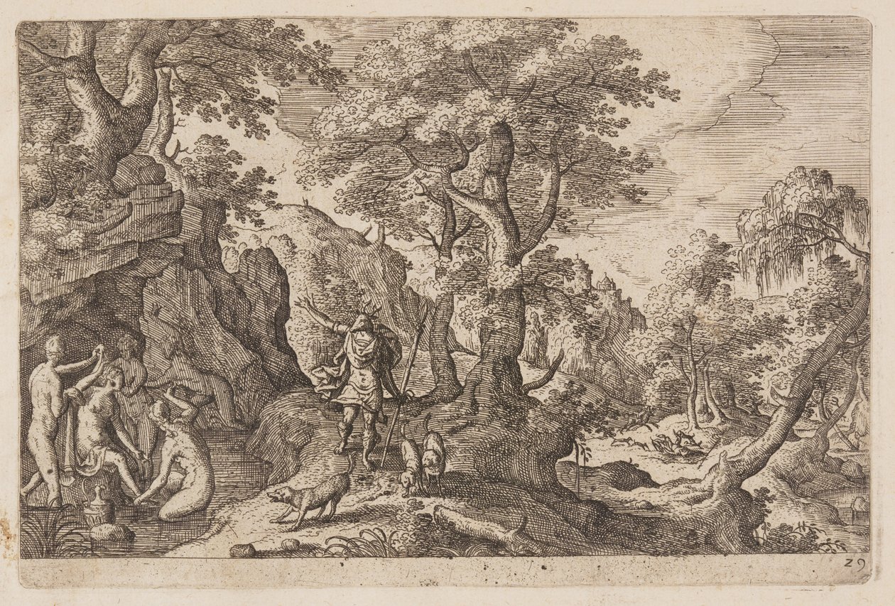 Plaat 29, uit Landschappen met scènes uit het Oude en Nieuwe Testament en Ovidius
