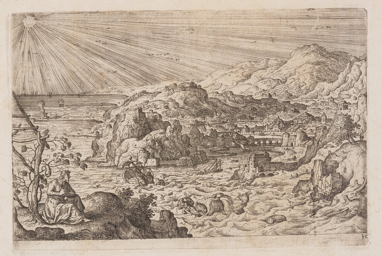 Plaat 30, uit Landschappen met scènes uit het Oude en Nieuwe Testament en Ovidius