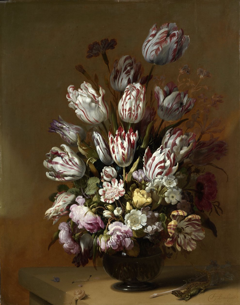 Floraal stilleven door Hans Bollongier