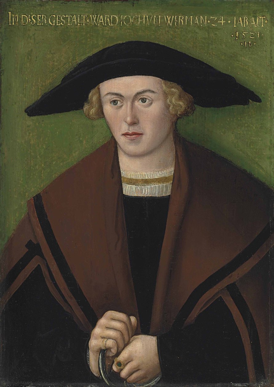 Portret van Jochum Wirman door Hans Brosamer